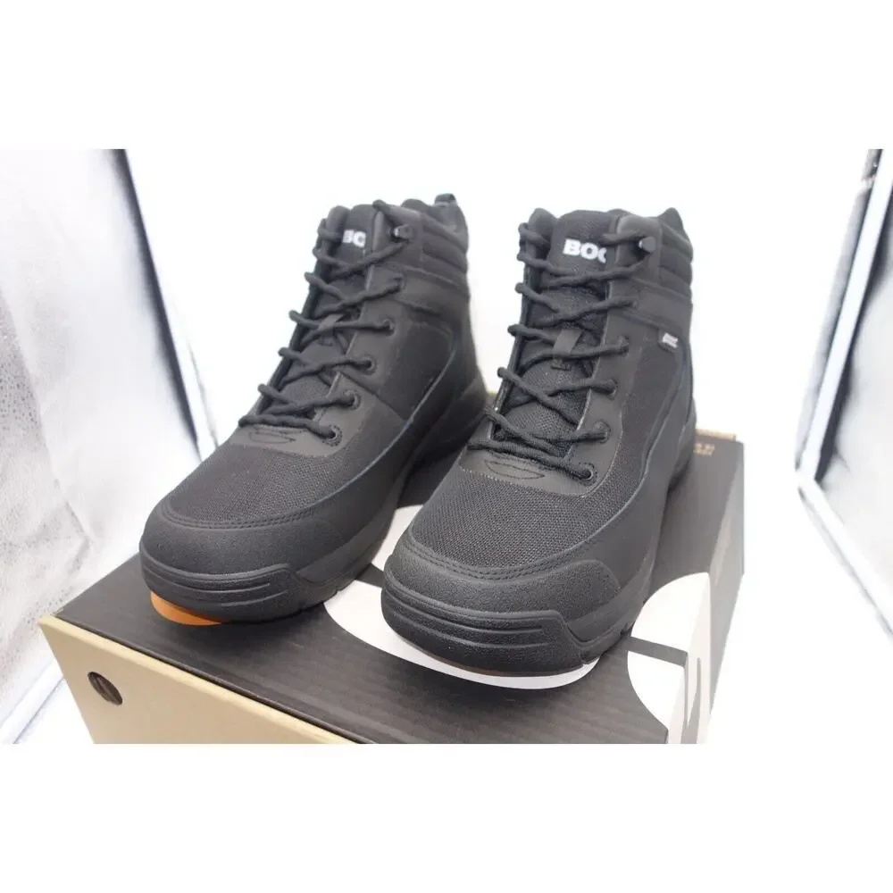 NEW Bogs Boots  Men's 12 Shale Waterproof Glacial Grip Black 72770